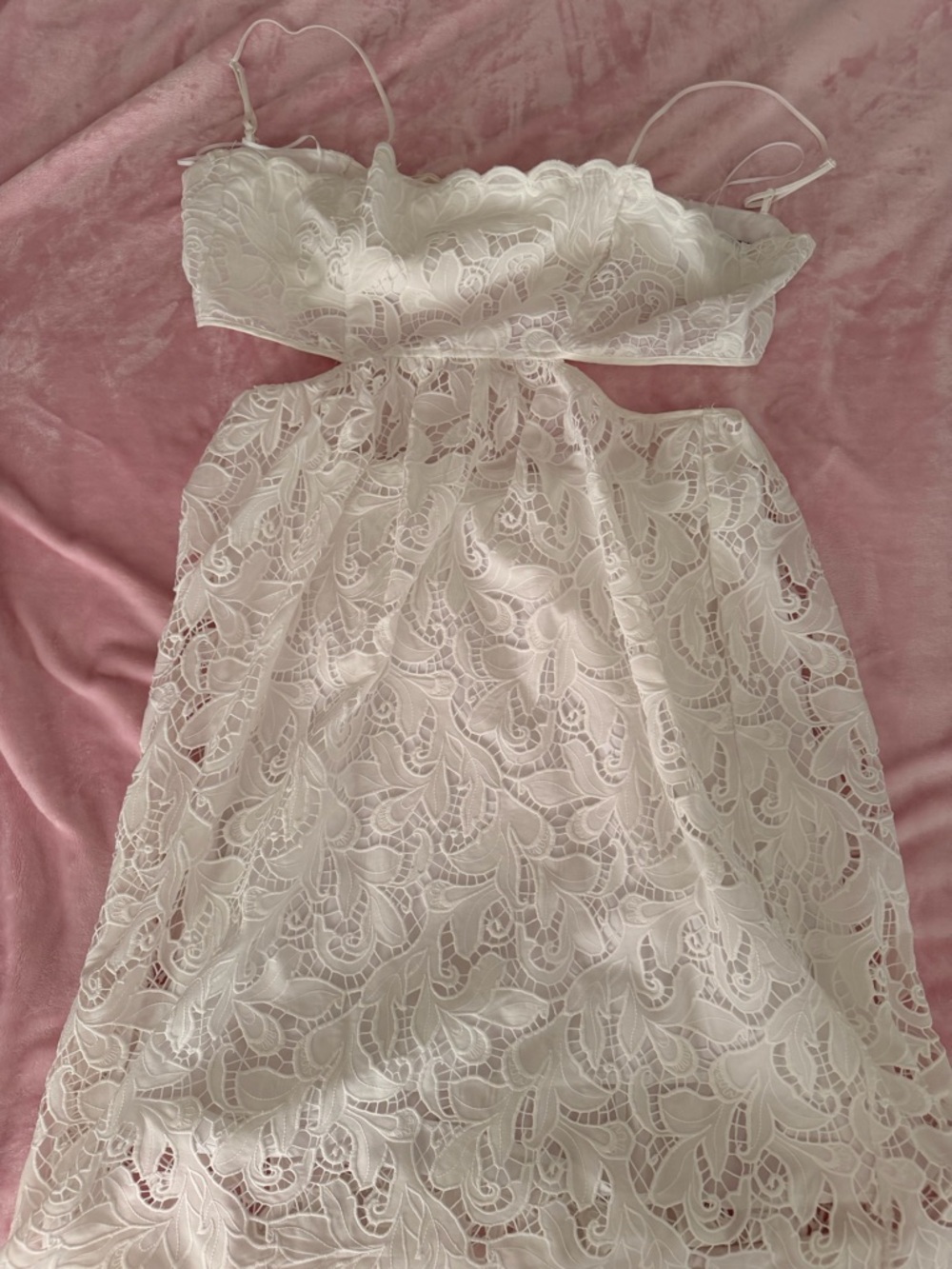 Express White Lace dress Branded Label